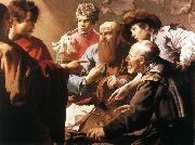 TERBRUGGHEN, Hendrick The Calling of St Matthew t Spain oil painting artist